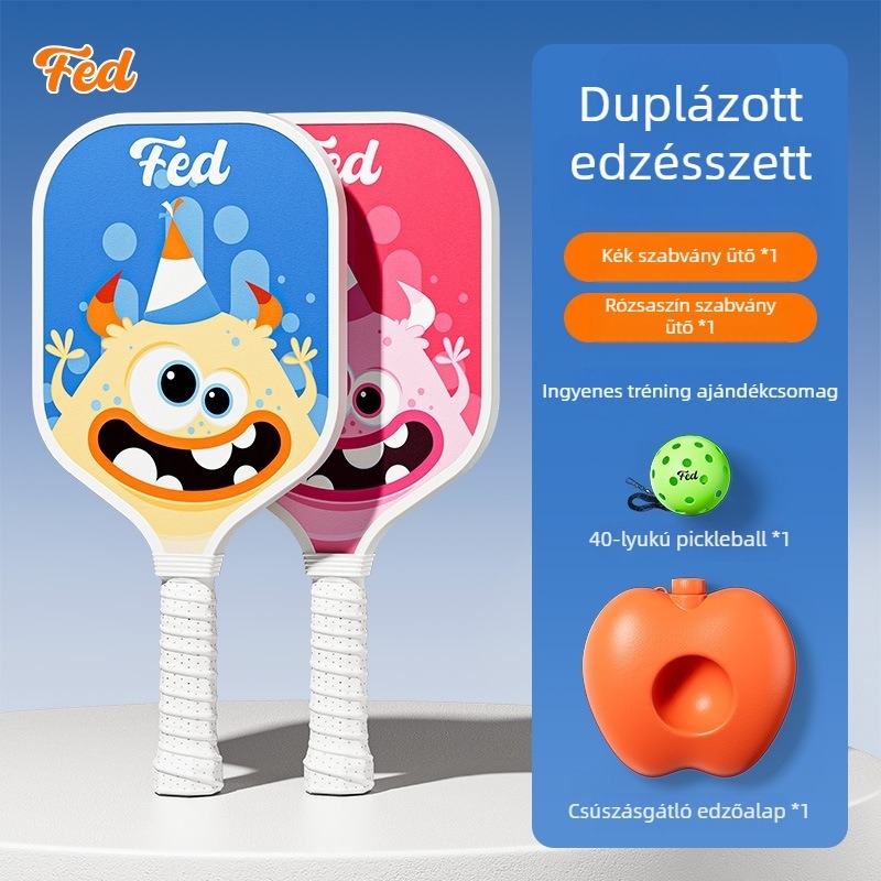 Pickleball ütő készlet kezdőknek – kültéri gyerekeknek, Fiberglass, 200 g, Feltun
