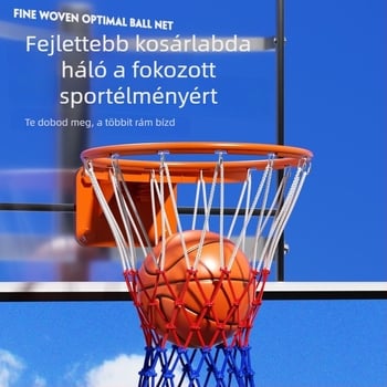 Megerősített kosárlabda háló kerettel a táblához, professzionális játékhoz, súly 0.8 kg