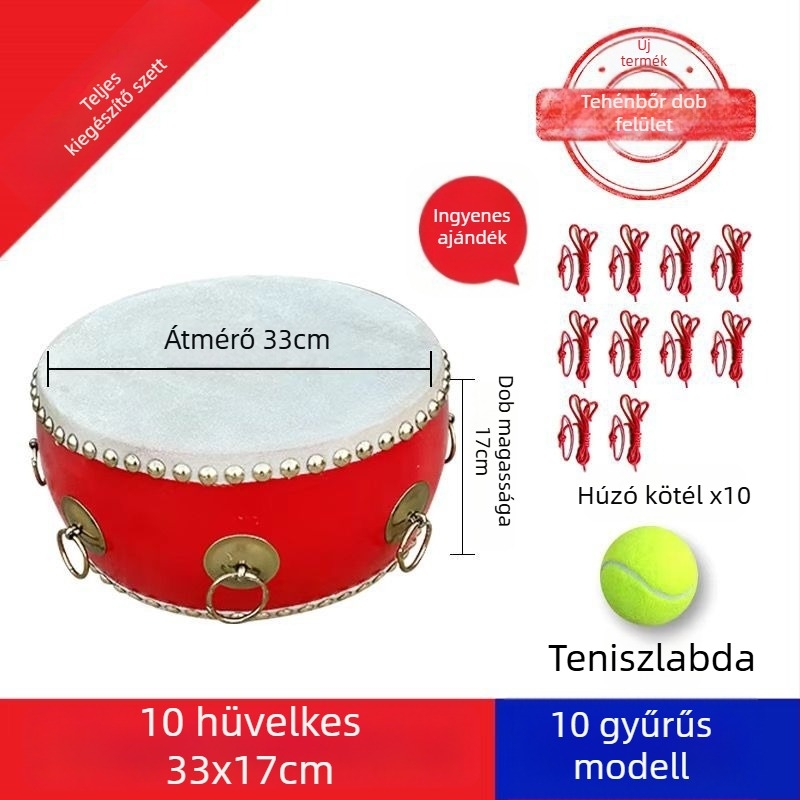 Terem dob – koncentrikus dob modell; Anyag: nyárfa; Csomagolás: karton és kígyóbőr táska; Alkalmas zenei hangszerhez