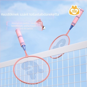Gyerekeknek készült badmintonütő készlet – ultrakönnyű, 95–100 g; keret vasötvözetből; közvetlen ütés; gyermekeknek; kültéri játék