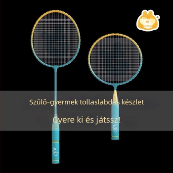 Gyerekeknek készült badmintonütő készlet – ultrakönnyű, 95–100 g; keret vasötvözetből; közvetlen ütés; gyermekeknek; kültéri játék