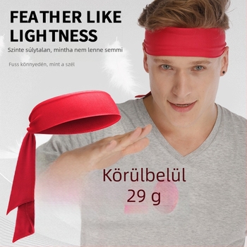 Uniszex tenisz fejpánt állítható pánttal, poliészter, izzadság‑szívó, kültéri sportokhoz
