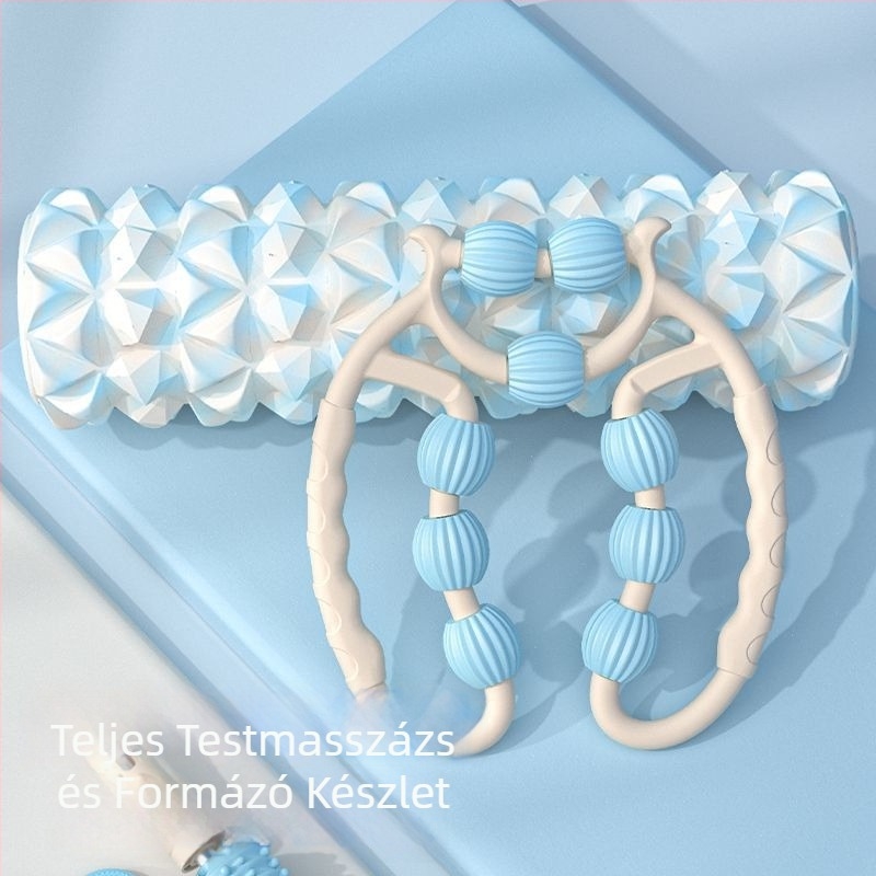 PP habroller jóga oszlophoz, Unique Márka, kör alakú masszírozó a vádli izmokhoz, anyag PP, import: Nem