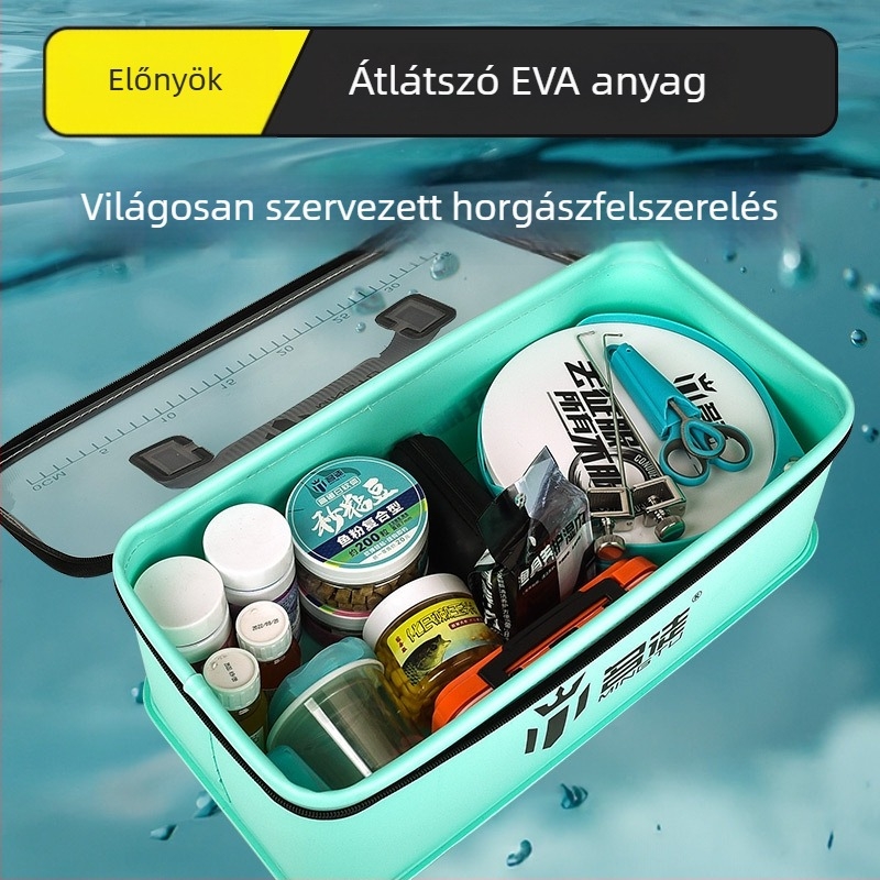 EVA anyagú fővonal-készlet tároló doboz, hordozható, vízálló, függeszthető