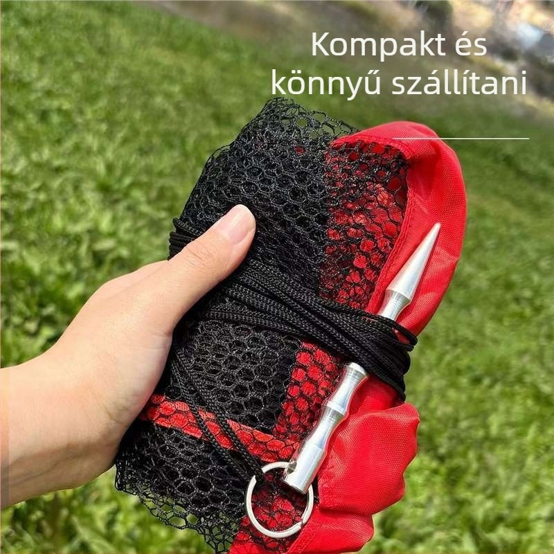 Vadon élő horgászat halvédő, hordozható, összecsukható, gyorsan száradó, szövött szerkezet