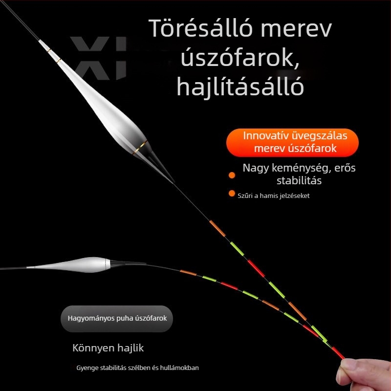 LED világító úszó a horgászathoz – színváltó üzemmóddal, nappal és éjszaka használható
