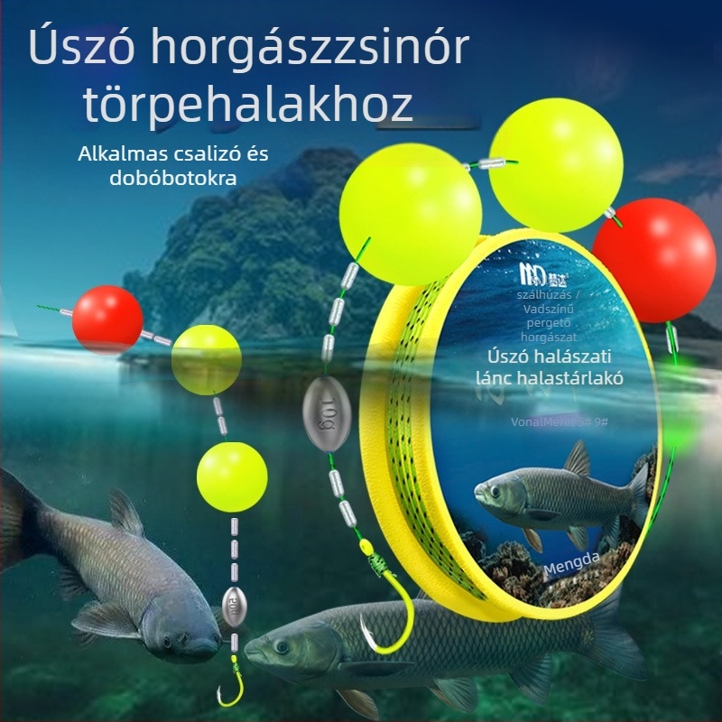 Úszós horgászathoz készült zsinórkészlet - PE zsinór, alsó vonal