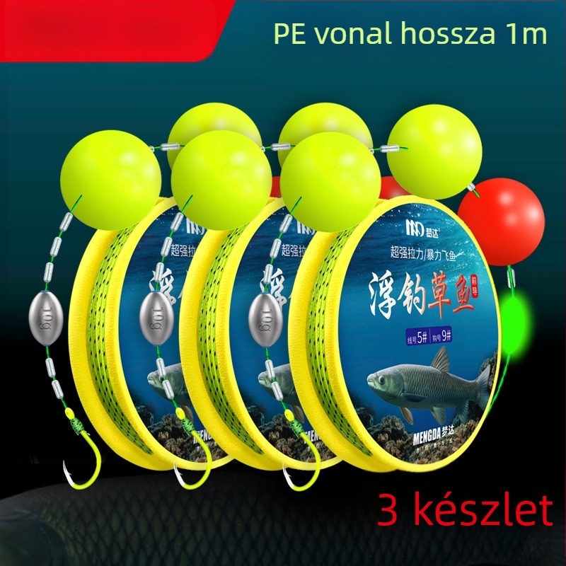 Úszós horgászathoz készült zsinórkészlet - PE zsinór, alsó vonal