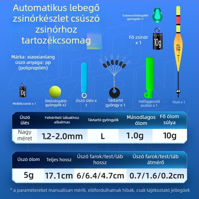 Automata úszó horgász készlet automatikus aljkereséssel, állítást nem igényel, színváltó digitális harapásjelző