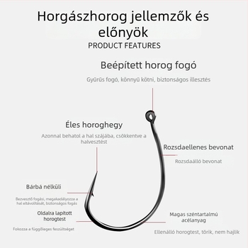 Jigging horgászkészlet: jigging vonal, ólom súly, horog, Texas rig vonal