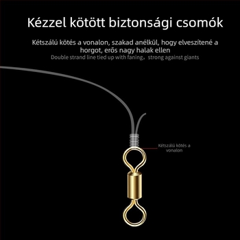 Jigging horgászkészlet: jigging vonal, ólom súly, horog, Texas rig vonal