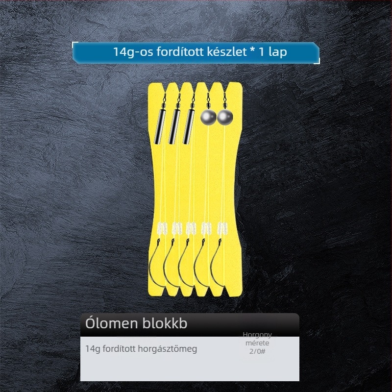 Jigging horgászkészlet: jigging vonal, ólom súly, horog, Texas rig vonal