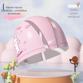 Gyermekeknek szánt úszószemüveg sapkával, három darabos készlet, PC lencsék, párásodás elleni, vízálló