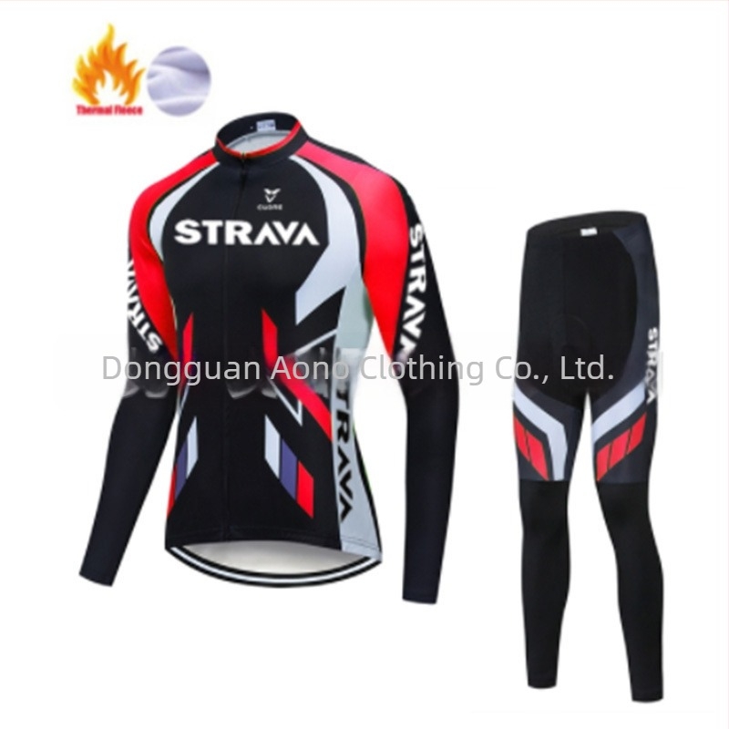 Uniszex kerékpáros nadrág pántokkal, fleece béléssel, téli meleg