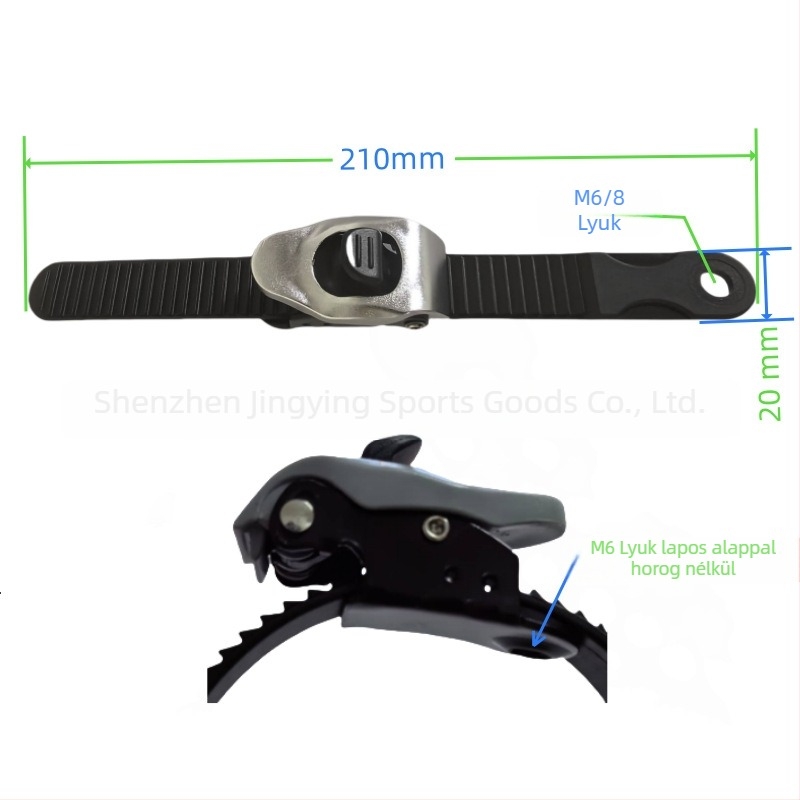 Csatos görkorcsolya kiegészítők, fogazott szíj, lapos cipőkhöz csat — Márka JINGYING, Szezon 2024-1