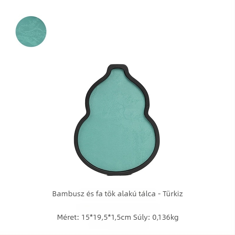 Új kínai stílusú bambusz ékszeres tálca, tök alakú, kiállításra és tárolásra karkötőknek