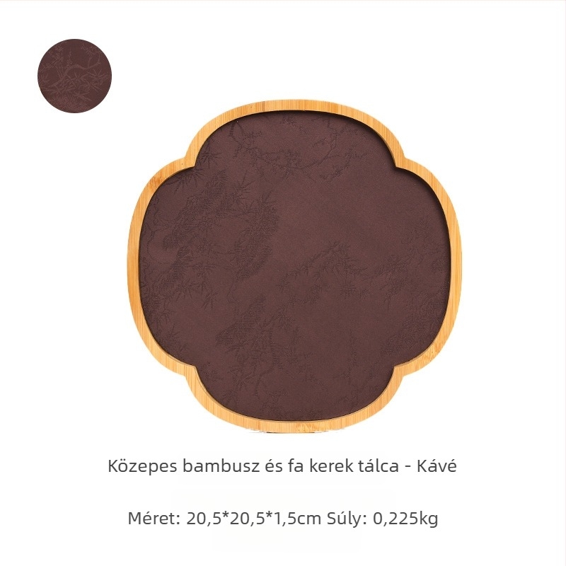 Új kínai stílusú bambusz ékszeres tálca, tök alakú, kiállításra és tárolásra karkötőknek