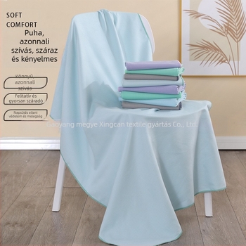 Gyorsan száradó mikroszálas strand- és fürdőlepedő, négy évszakos univerzális, 200–300 GSM, 150D fonal, kétoldalas velúr
