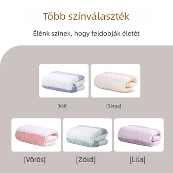 Korall fleece törölközőkészlet – 3 darab, fürdő- és arc-törölközők, sima szövés, 32s szál, 200 g+ súly, testreszabható