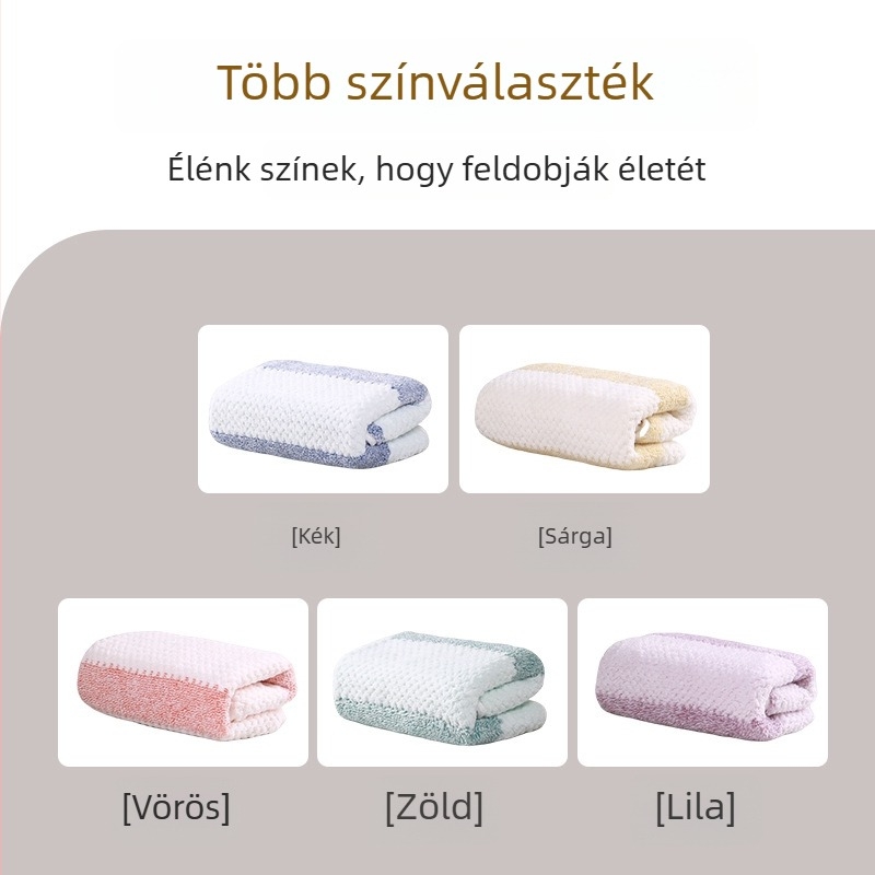 Korall fleece törölközőkészlet – 3 darab, fürdő- és arc-törölközők, sima szövés, 32s szál, 200 g+ súly, testreszabható