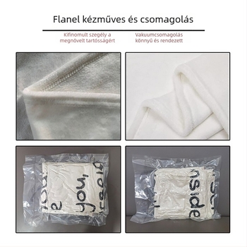 Flanel pléd otthoni, logóval testreszabható, poliészter, tavasz–ősz szezon, modern minimalista stílus