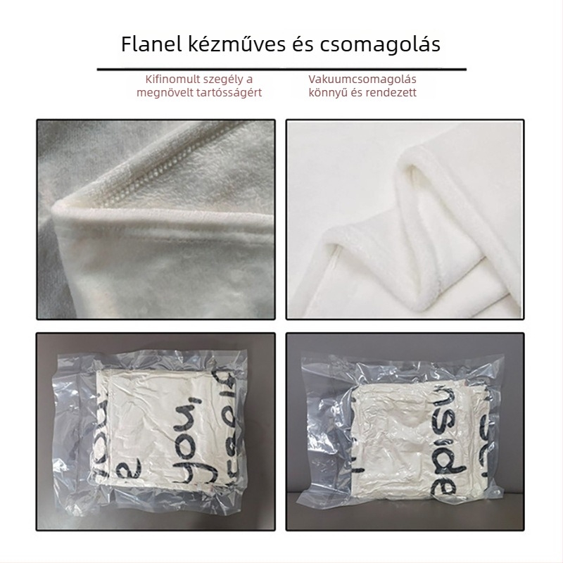 Flanel pléd otthoni, logóval testreszabható, poliészter, tavasz–ősz szezon, modern minimalista stílus