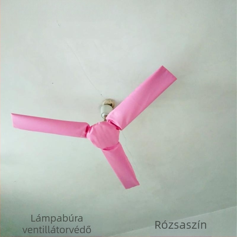 Porvédő huzat háromlapátos mennyezeti ventilátorhoz, nyomtatott textil mintával, teljes fedés, foltálló védelem