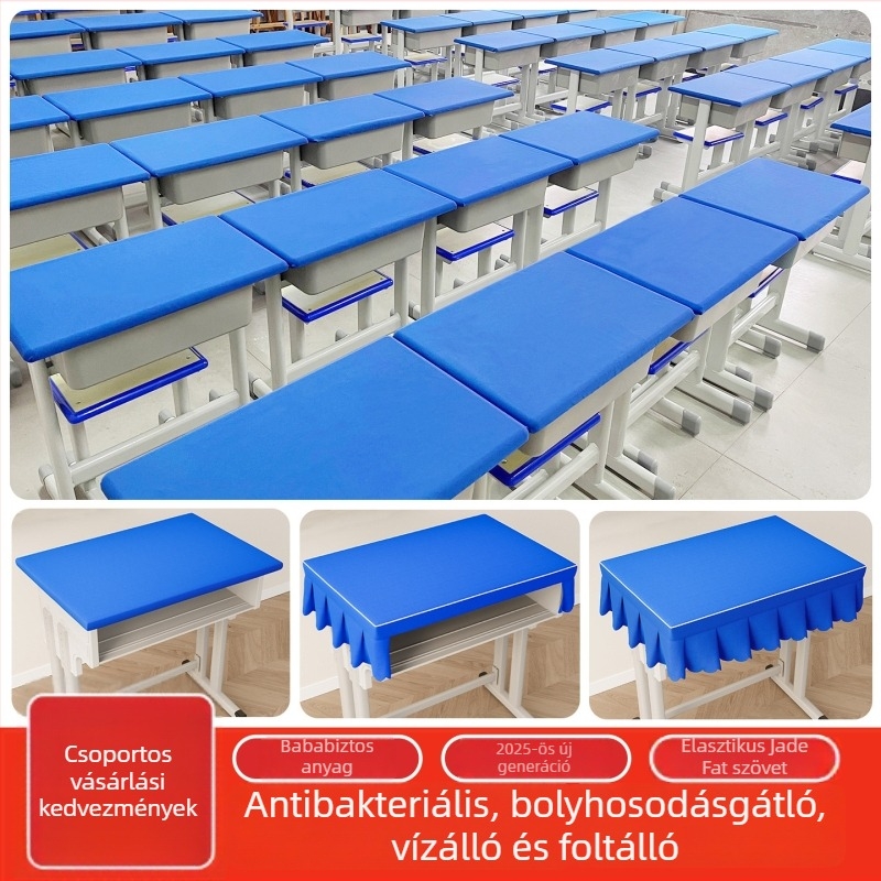 Sűrített vízálló asztalterítő iskolai íróasztalokhoz és padokhoz