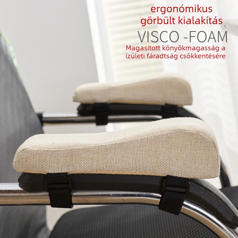 Szék karfa párna — poliészter, szivacs töltet, egyszínű mintázat, hálószoba, dolgozószoba és iroda számára, modern minimalista stílus