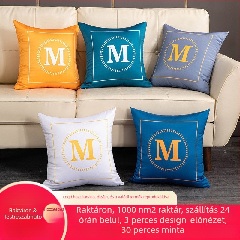 Szatén párnahuzat belső töltettel – fényes luxus stílus, poliészter töltet, minta: csíkos/egyszínű/geometriai/karikatúra, szövés: nyomtatás, testreszabás elérhető