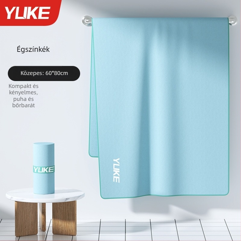 Yuke poliészter rostból készült törölköző fürdő/strand, gyorsan száradó, nedvszívó, 170–200 g