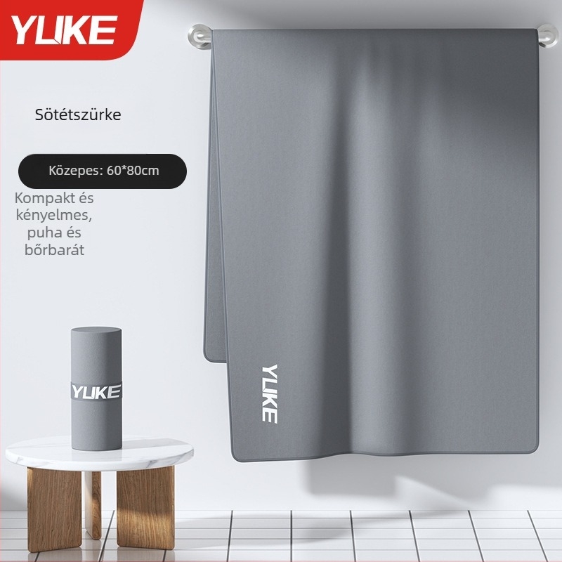 Yuke poliészter rostból készült törölköző fürdő/strand, gyorsan száradó, nedvszívó, 170–200 g