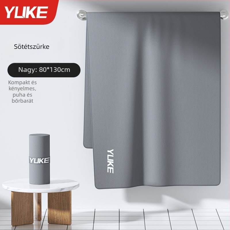 Yuke poliészter rostból készült törölköző fürdő/strand, gyorsan száradó, nedvszívó, 170–200 g