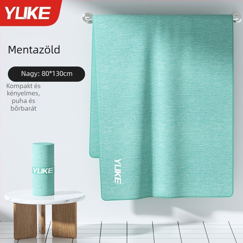 Yuke poliészter rostból készült törölköző fürdő/strand, gyorsan száradó, nedvszívó, 170–200 g