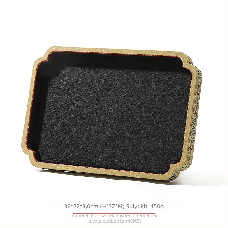 Egyoldalas tömörfa ékszer-tároló tálca, retro/ősi stílusú kiállításhoz, összefűzési kivitel, Shenzhen eredetű