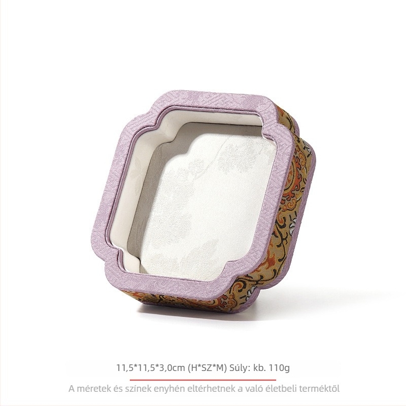 Egyoldalas tömörfa ékszer-tároló tálca, retro/ősi stílusú kiállításhoz, összefűzési kivitel, Shenzhen eredetű