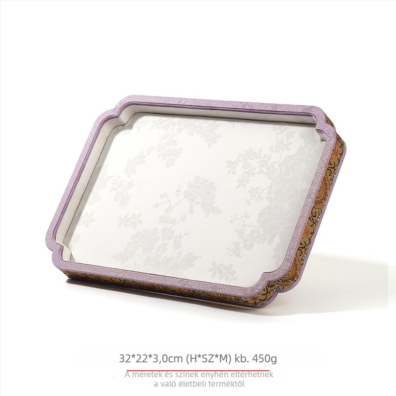 Egyoldalas tömörfa ékszer-tároló tálca, retro/ősi stílusú kiállításhoz, összefűzési kivitel, Shenzhen eredetű