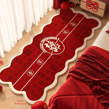 Geometriai mintázatú poliészter szőnyeg nappalira és hálószobába, nyomtatott felület, kézzel mosható