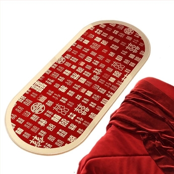 Geometriai mintázatú poliészter szőnyeg nappalira és hálószobába, nyomtatott felület, kézzel mosható