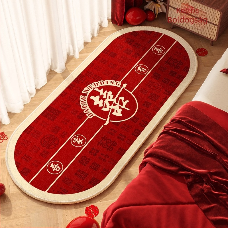 Geometriai mintázatú poliészter szőnyeg nappalira és hálószobába, nyomtatott felület, kézzel mosható