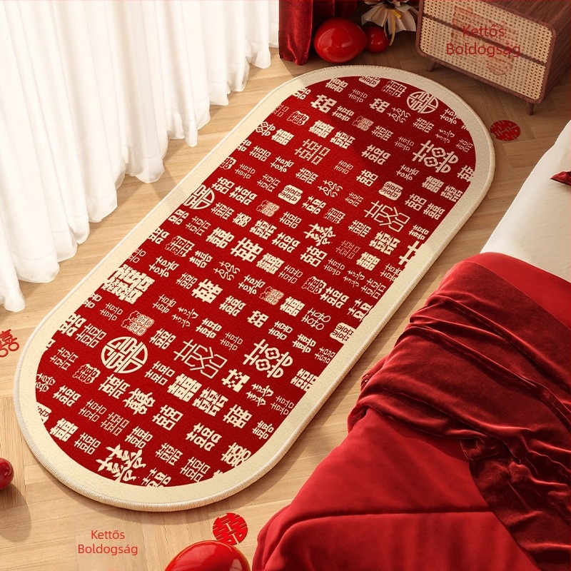 Geometriai mintázatú poliészter szőnyeg nappalira és hálószobába, nyomtatott felület, kézzel mosható