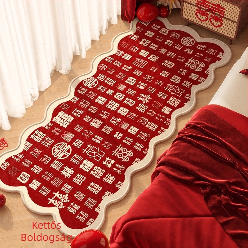 Geometriai mintázatú poliészter szőnyeg nappalira és hálószobába, nyomtatott felület, kézzel mosható