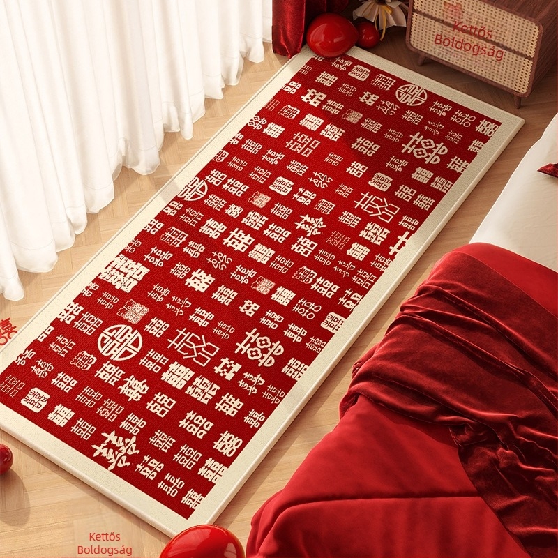 Geometriai mintázatú poliészter szőnyeg nappalira és hálószobába, nyomtatott felület, kézzel mosható