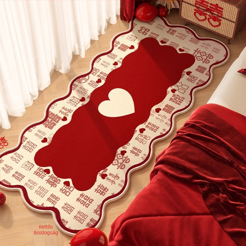 Geometriai mintázatú poliészter szőnyeg nappalira és hálószobába, nyomtatott felület, kézzel mosható