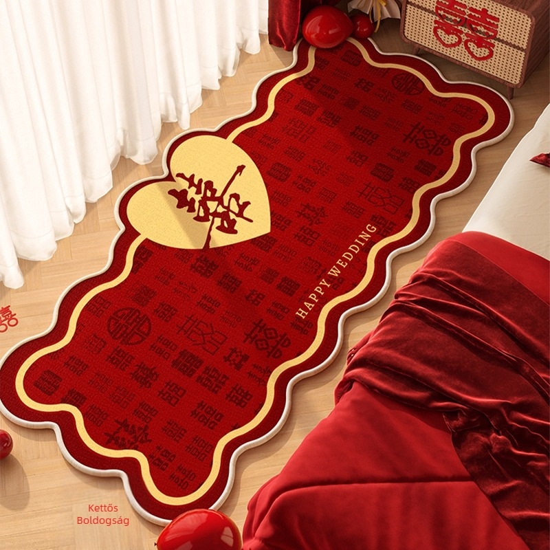 Geometriai mintázatú poliészter szőnyeg nappalira és hálószobába, nyomtatott felület, kézzel mosható