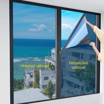5 méteres ablakszigetelő fólia napvédelméhez és magánélet védelmére – üvegfólia erkélyre