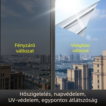5 méteres ablakszigetelő fólia napvédelméhez és magánélet védelmére – üvegfólia erkélyre