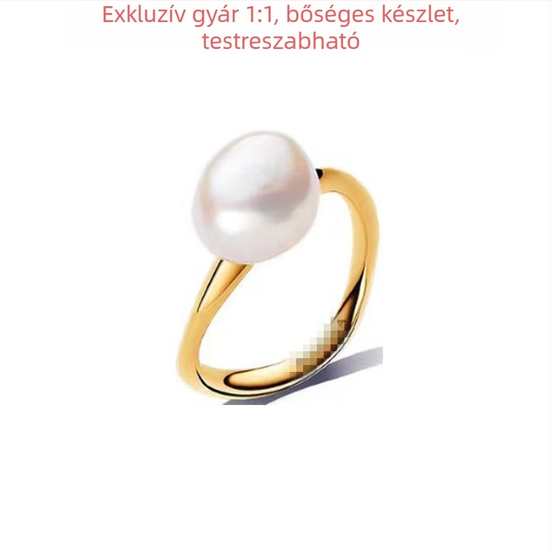 Uniszex 925-ös ezüst gyűrű geometriai mintával és cirkóniával, könnyed luxus stílusban