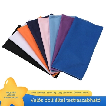 Mikroszálas strandkendő, kétoldalas velúr, 150D sima szövésű, 100–120 g