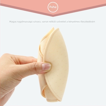 Szivacsból készült egybenyomott mellkasbetét sportmelltartóhoz — varrat nélküli, vastag, lélegző, hangsúlyozza a dekoltázst